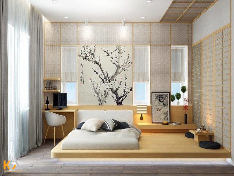 Mẫu thiết kế phòng ngủ kiểu Nhật-01