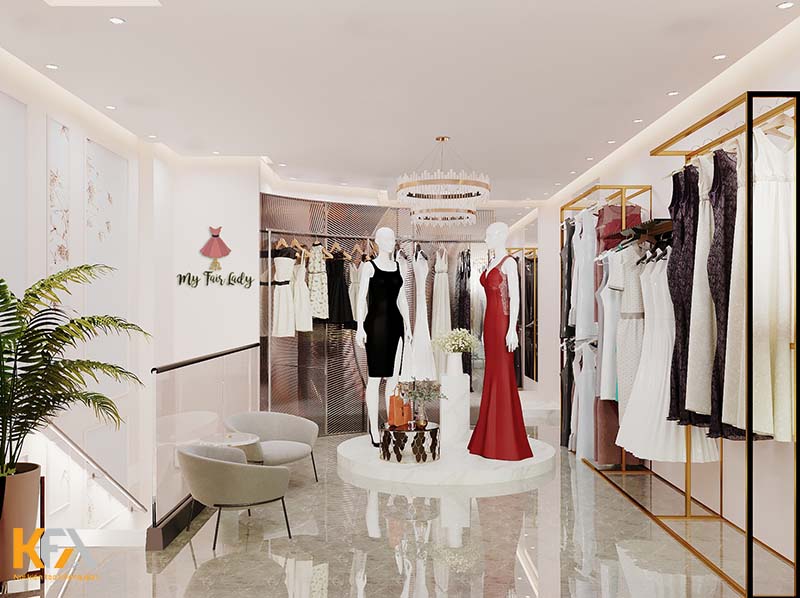 Trải nghiệm khách hàng được nâng cao nhờ thiết kế cửa hàng quần áo hiện đại, ấn tượng