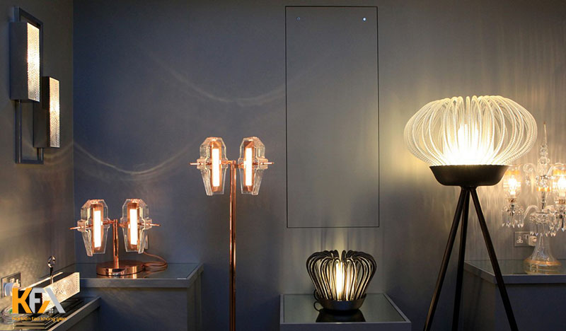 Sử dụng nội thất đa năng khi thiết kế showroom đèn trang trí