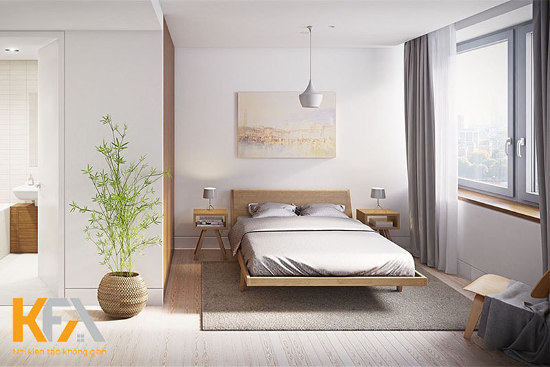 Đối với phòng ngủ nhỏ, decor đơn giản vẫn là ưu tiên hàng đầu