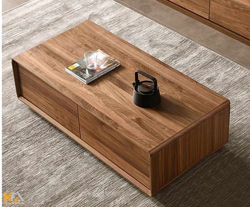 Mẫu thiết kế bàn trà khối vuông đơn giản, gọn gàng cho không gian phòng khách