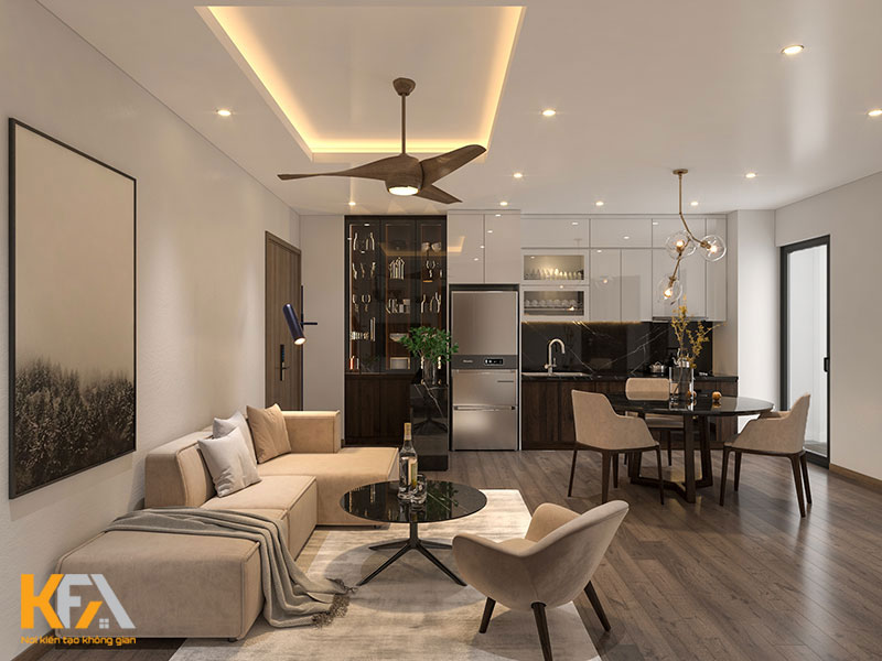 15 Mẫu Thiết kế nội thất chung cư 60m2 đẹp hiện đại nhất 2023