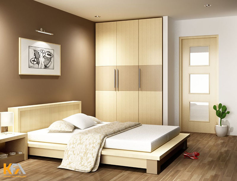 Thiết kế phòng ngủ theo phong cách cổ điển với nội thất gỗ ấm áp