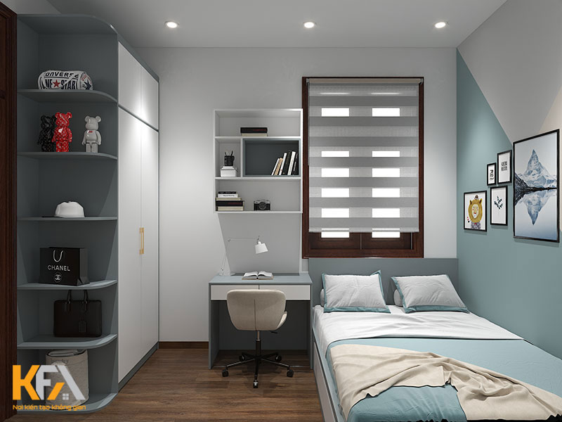 Thiết kế nội thất nhà phố với phòng ngủ thông minh, tối ưu không gian