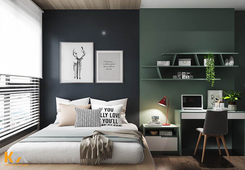 Thiết kế phòng ngủ đẹp cho nam theo phong cách Bắc Âu