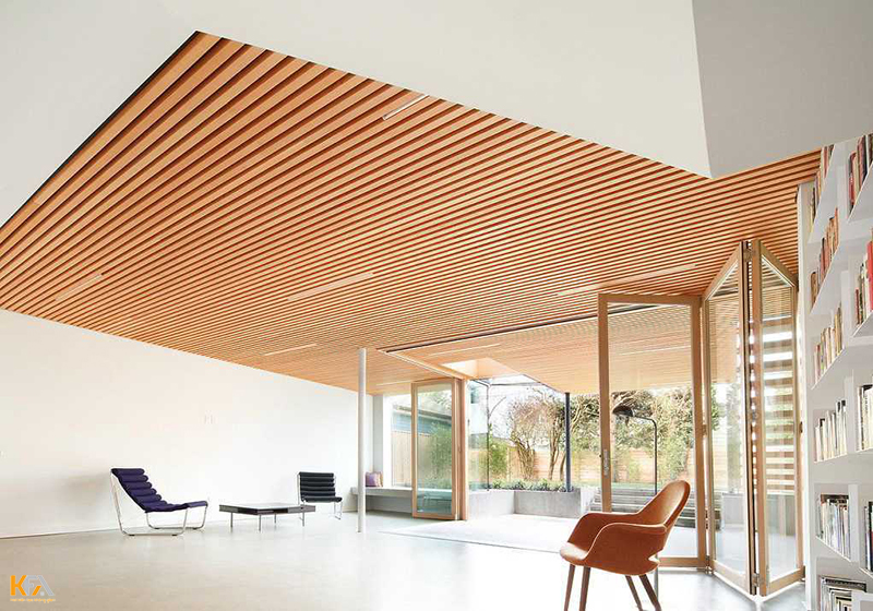 Một mẫu thiết kế lam ốp trần đày độc đáo cho không gian căn nhà