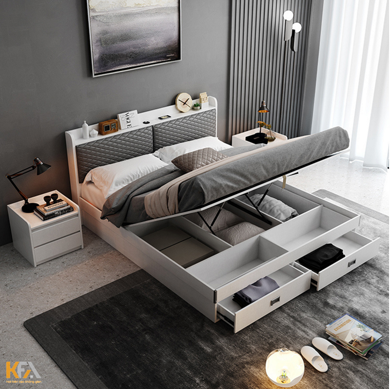 Mẫu thiết kế phòng ngủ nhỏ thông minh với giường đa năng