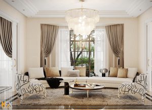 Thiết nội thất biệt thự phong cách Luxury - KĐT Splendora - An Khánh