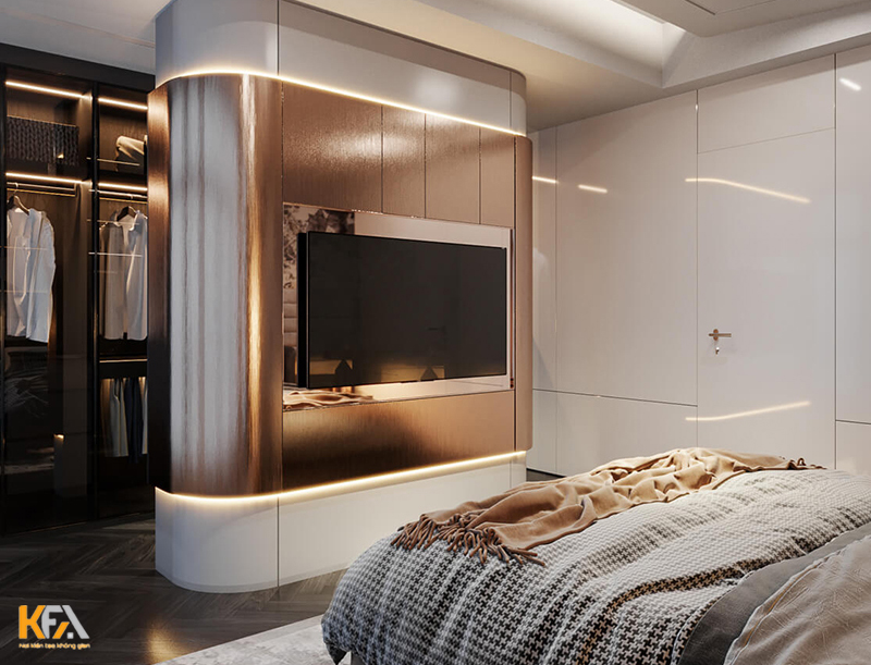 Thiết kế phòng ngủ đầy đủ tiện nghi hiện đại bậc nhất