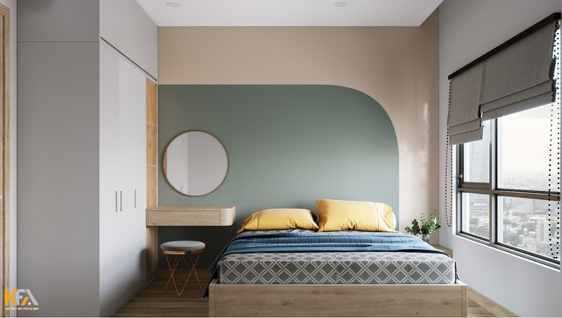 Thiết kế nội thất phòng ngủ thoáng rộng với nội thất hiện đại