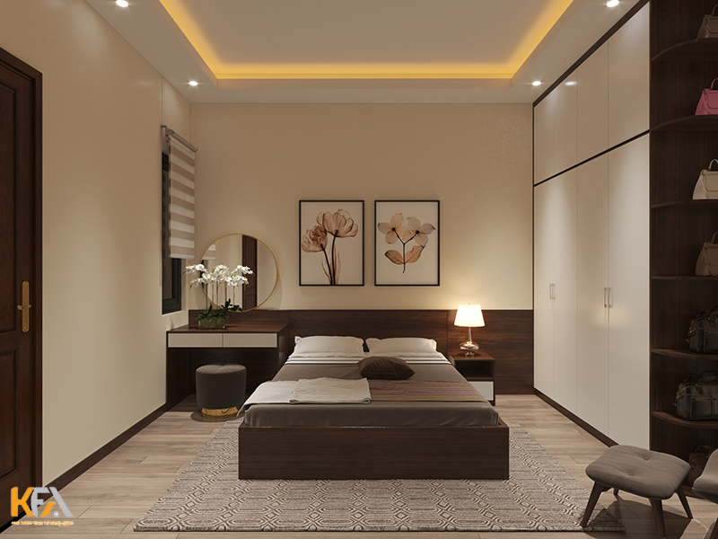 Thiết kế phòng ngủ 25m2 hiện đại, sang trọng - anh Tuyên