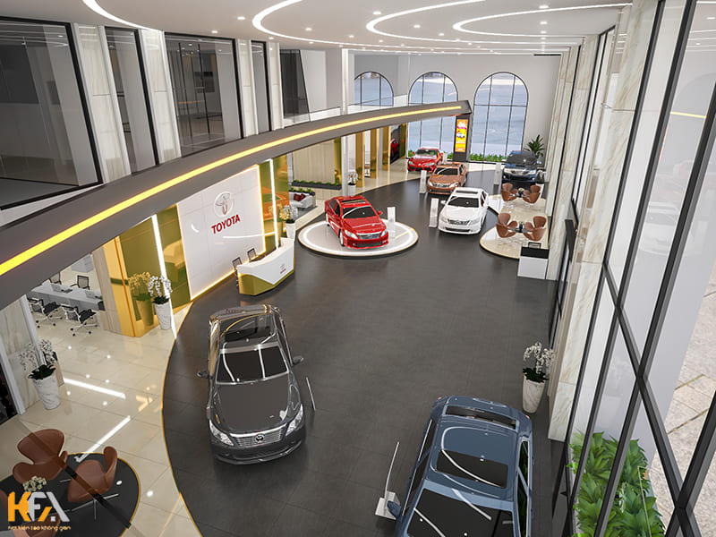 Tổng quan dự án thiết kế showroom ô tô Toyota