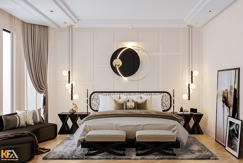 Thiết kế hiện đại trong phong cách Á Đông mang đến một không gian nội thất đầy cuốn hút