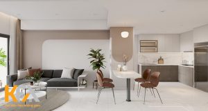 Thiết kế nội thất chung cư 60m2 đẹp, tiện nghi và hiện đại nhất 2023