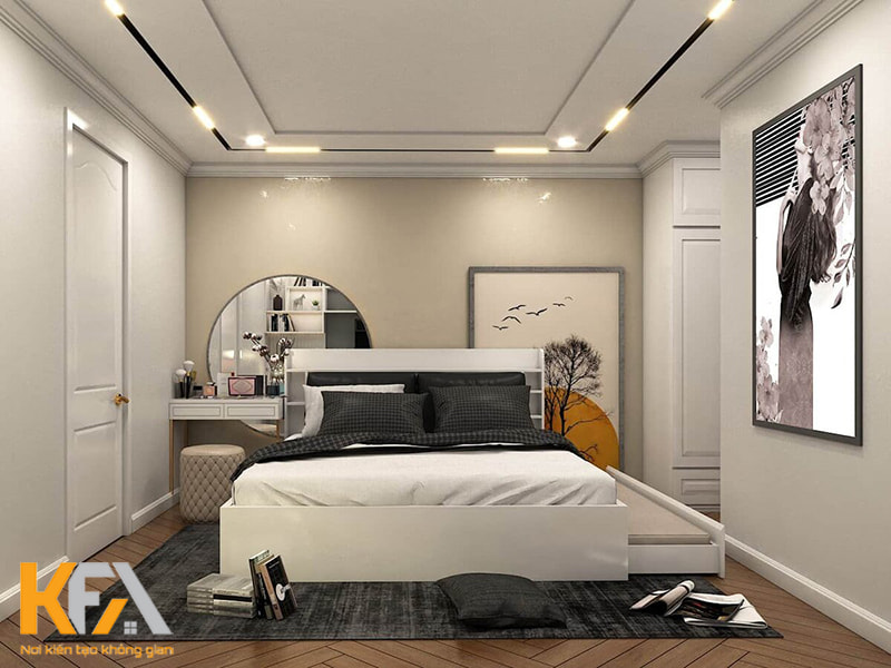 Phòng ngủ hiện đại, đầy thanh lịch với diện tích 12m2