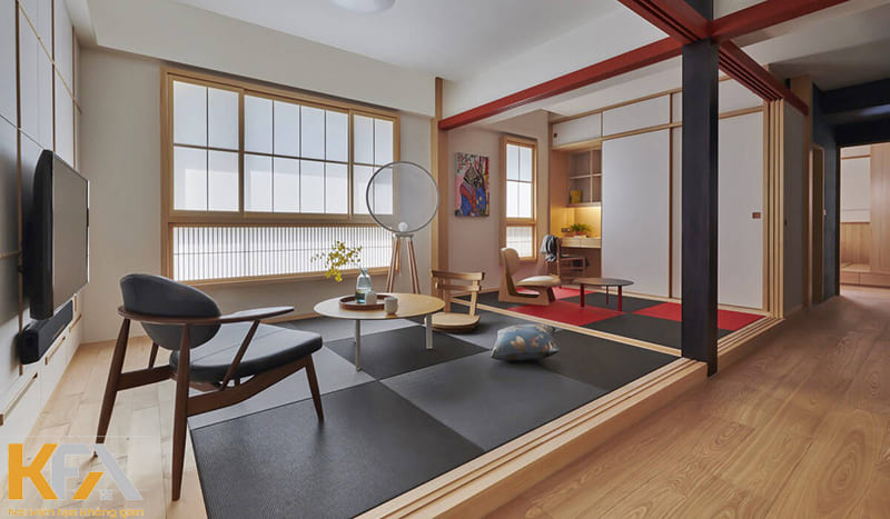 Thiết kế phòng khách kiểu Nhật - truyền cảm hứng cho những người yêu thích sự đơn giản