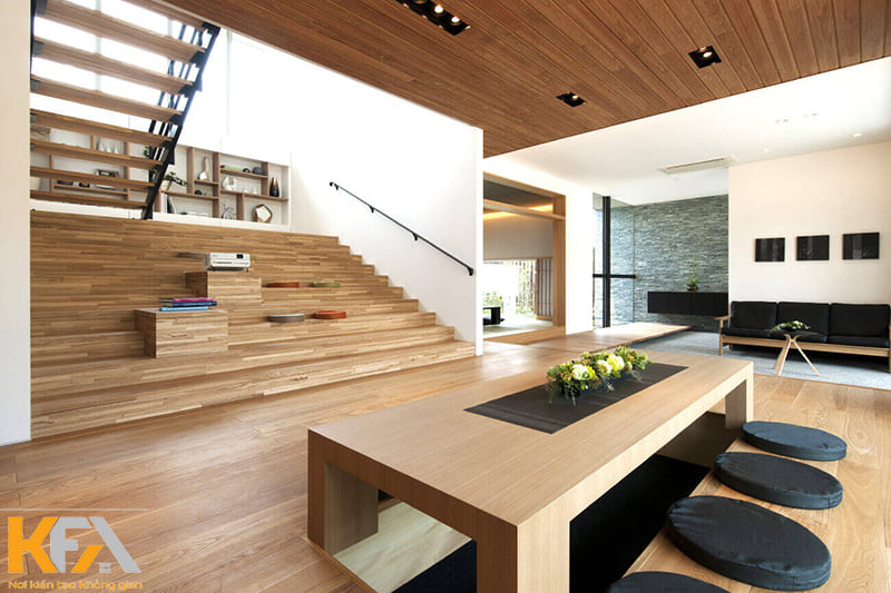 Thiết kế phòng khách kiểu Nhật phù hợp với mọi loại diện tích