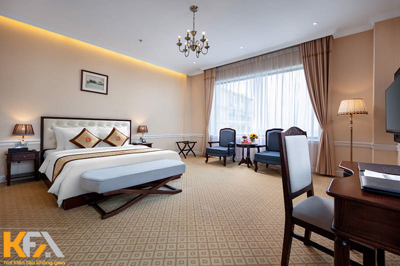 KFA giới thiệu với bạn những mẫu thiết kế phòng ngủ khách sạn 5 sao đẹp nhất 2023