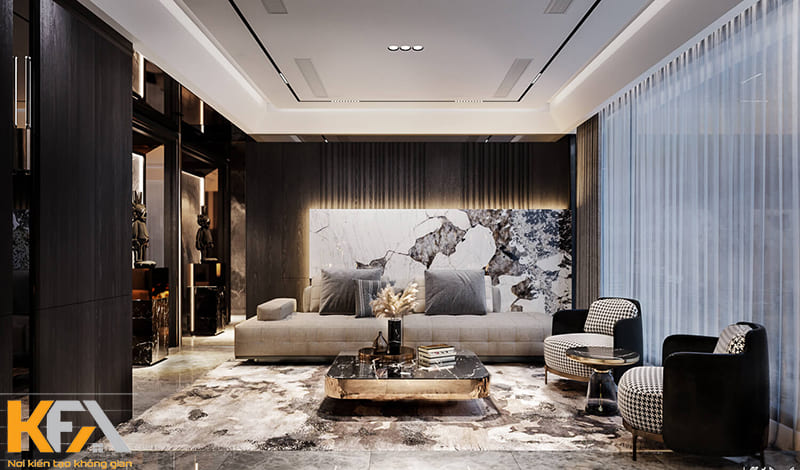 Thiết kế phòng khách phòng khách Luxury được giới thượng lưu cực kỳ ưa chuộng