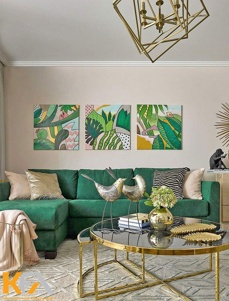 KFA gửi đến bạn những mẫu phòng khách màu xanh lá cây đẹp, tươi mát và tràn đầy sức sống nhất năm 2023
