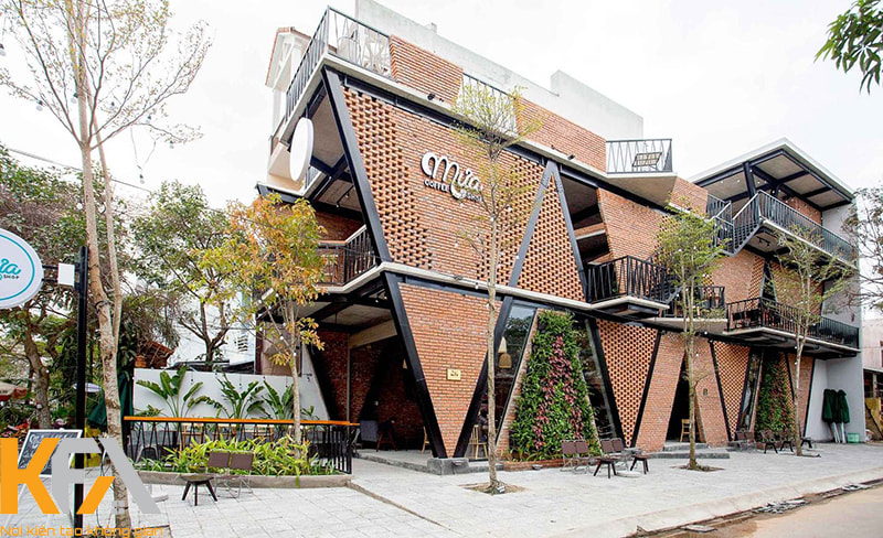Kiến trúc độc lạ của quán cafe hiện đại tại Hà Nội