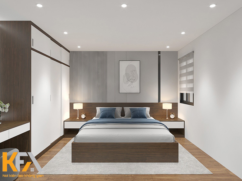 Thiết kế phòng ngủ master đơn giản, hiện đại