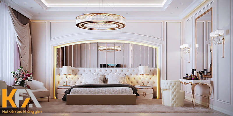 Thiết kế phòng ngủ Luxury không chỉ yêu cầu cao về tính thẩm mỹ mà còn về công năng nữa
