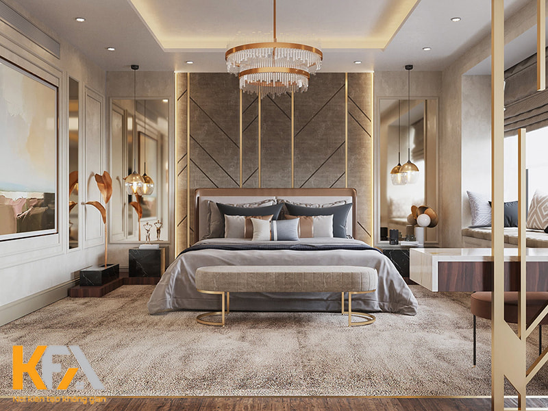 Mẫu thiết kế phòng ngủ master Luxury sang trọng