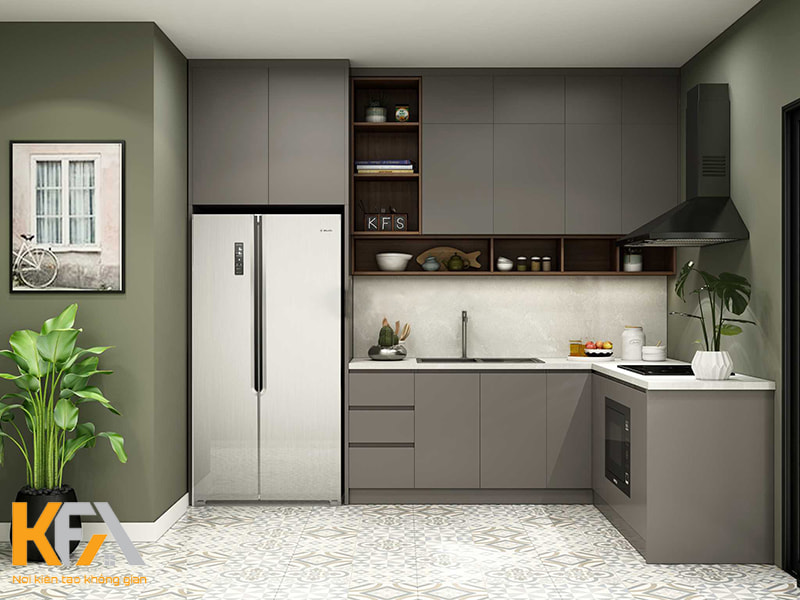 Lựa chọn bề mặt phủ phù hợp để tăng tính thẩm mỹ và độ bền cho tủ bếp 