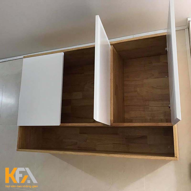 Tủ bếp treo tường nhỏ dành cho những không gian bếp có diện tích hạn chế