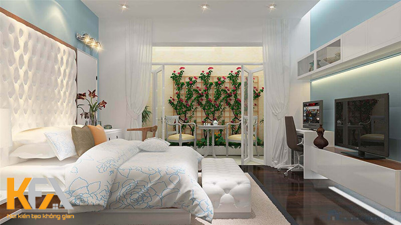 Cải tạo phòng ngủ cho người già cần chú ý vào sự đơn giản, màu sắc nhẹ nhàng