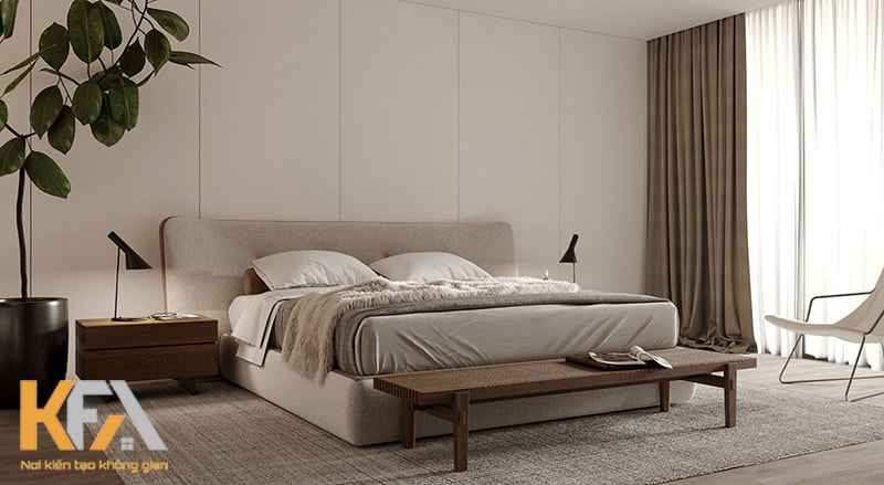 Thiết kế nội thất phòng ngủ phong cách Tối giản