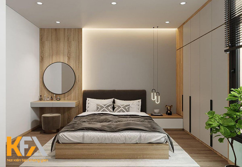 Thiết kế nội thất phòng ngủ căn hộ chung cư Vinhomes Smart City
