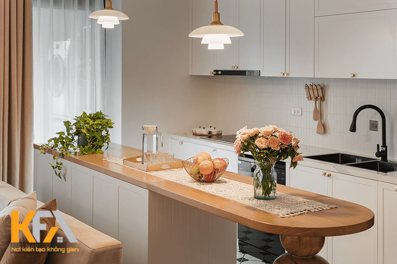 Thiết kế nội thất phòng bếp căn hộ chung cư Vinhomes Smart City
